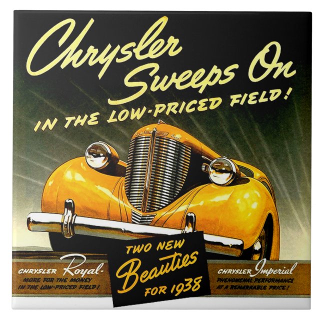 1938 Chrysler Sweeps On Ceramic Tile (Front)