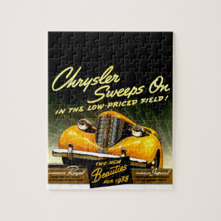 1938 Chrysler Sweeps On Jigsaw Puzzle