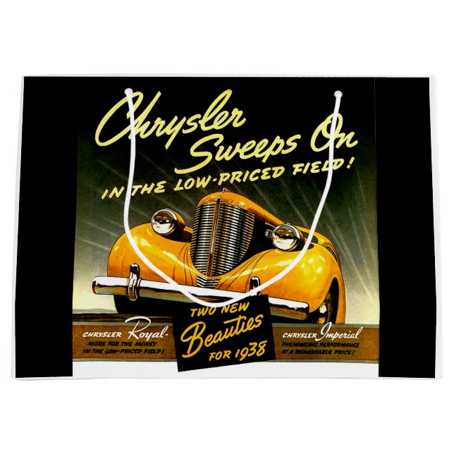 1938 Chrysler Sweeps On Large Gift Bag (Front)