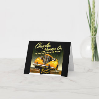 1938 Chrysler Sweeps On Note Card