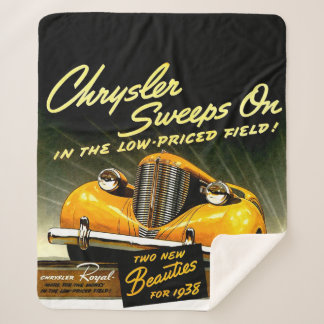 1938 Chrysler Sweeps On Sherpa Blanket
