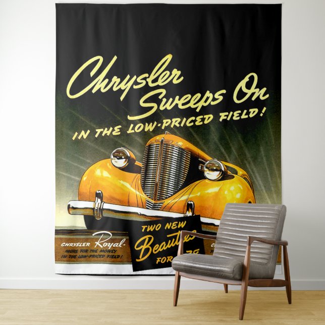1938 Chrysler Sweeps On Tapestry (In Situ)