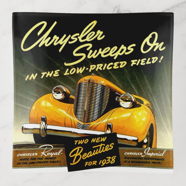 1938 Chrysler Sweeps On Trinket Tray (Front)
