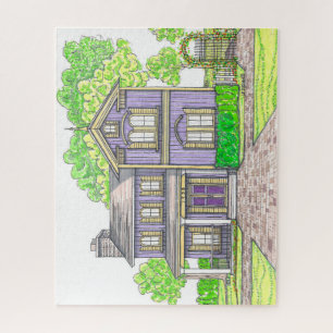 1938 Farm House Jigsaw Puzzle