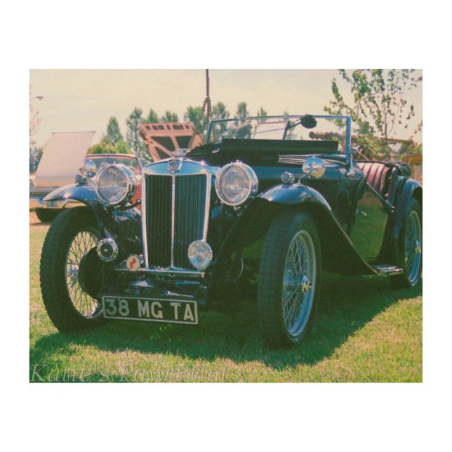 1938 MG TA WOOD WALL ART (Front)