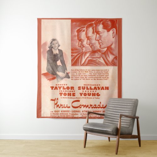 1938 Three Comrades poster Tapestry