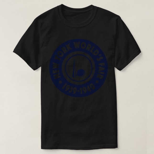 193940 New York Worlds Fair Circle Navy T-Shirt (Design Front)