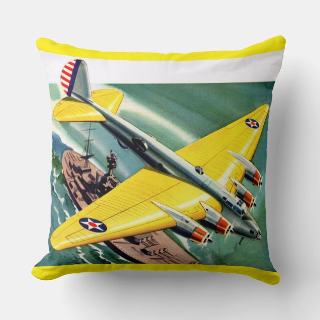 1939 Boeing 915 Throw Pillow (Front)