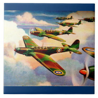 1939 British Fairey Junior Medium Bomber Ceramic Tile