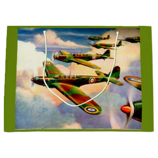 1939 British Fairey Junior Medium Bomber Large Gift Bag