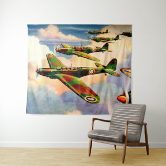 1939 British Fairey Junior Medium Bomber Tapestry