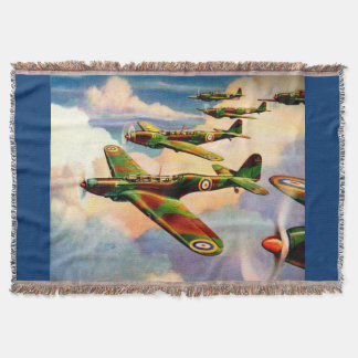 1939 British Fairey Junior Medium Bomber Throw Blanket