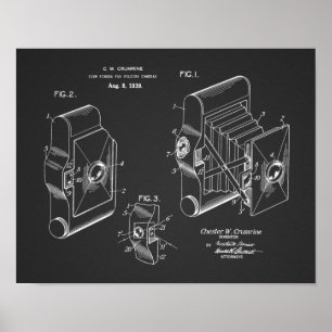 1939 Folding Camera Patent Art Drawing Print