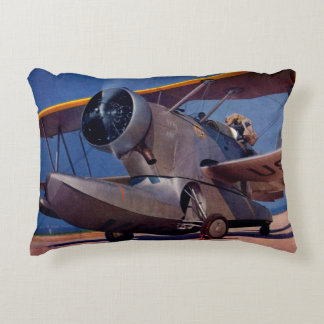 1939 Grumman F-2 aircraft Accent Pillow