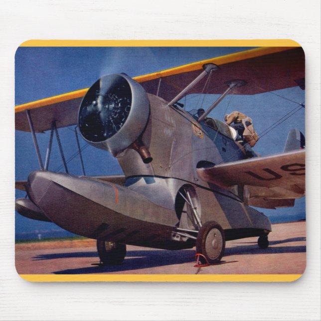 1939 Grumman F-2 aircraft Mouse Pad (Front)