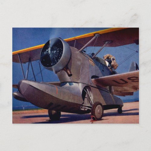 1939 Grumman F_2 aircraft Postcard