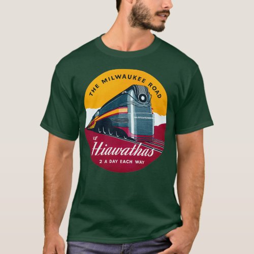 1939 Hiawatha Passenger Train Fleet 1 T_Shirt