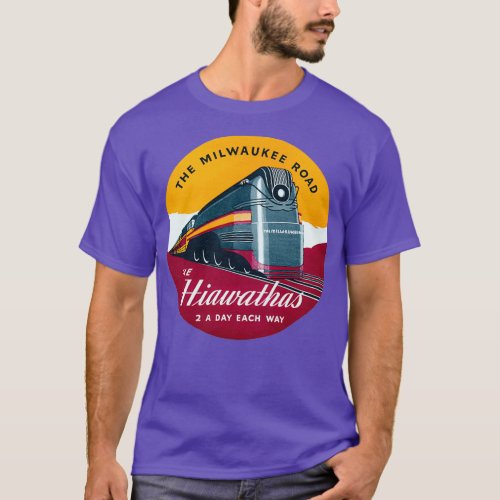 1939 Hiawatha Passenger Train Fleet T_Shirt