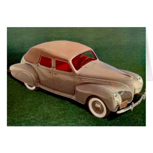 1939 Lincoln Zephyr Cards (Front Horizontal)