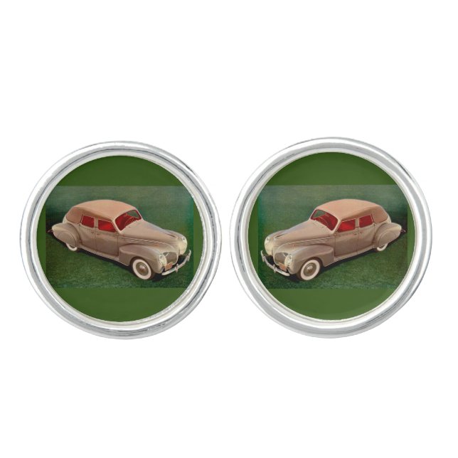 1939 Lincoln Zephyr Cufflinks (Front)