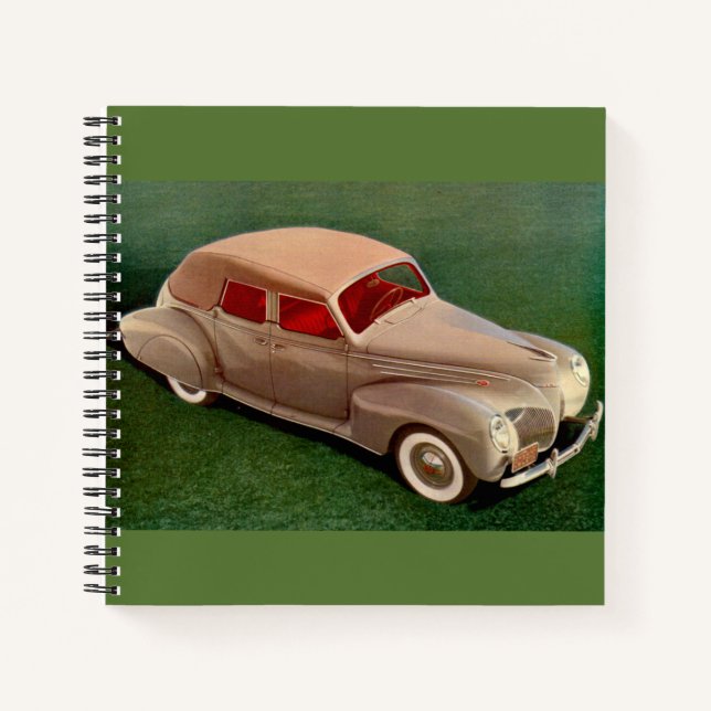 1939 Lincoln Zephyr Notebook (Front)