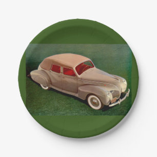 1939 Lincoln Zephyr Paper Plates