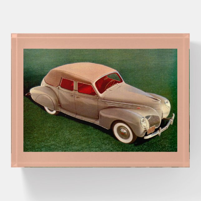 1939 Lincoln Zephyr Paperweight (Front)