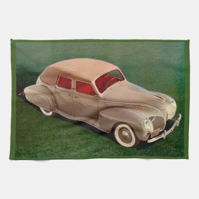 1939 Lincoln Zephyr Towel (Horizontal)