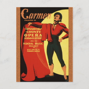 1939 Opera: Carmen Postcard