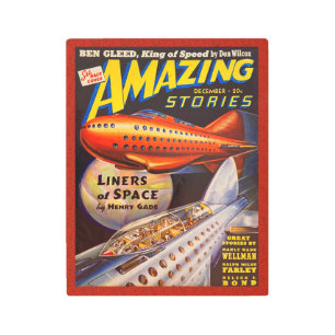 1939! PULP MAGAZINE COVER METAL PRINT