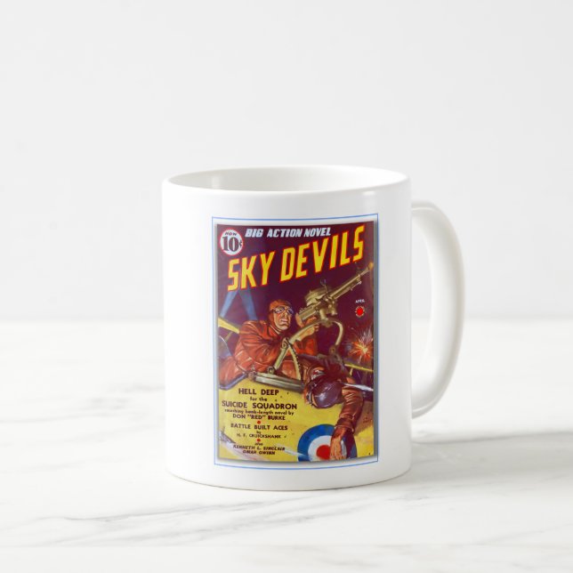 1939 sky devils PULP MAG COVER Coffee Mug (Front Right)