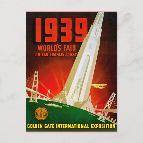 1939 World Fair San Francisco Postcard