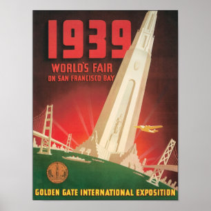 1939 World's Fair San Francisco Bay Poster