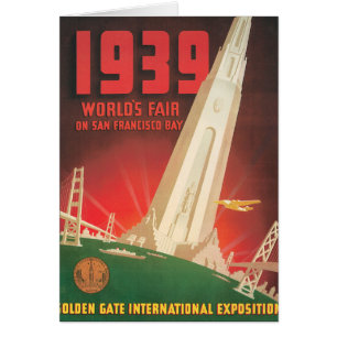 1939 World's Fair San Francisco Travel Poster Cards