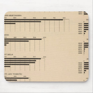 193 Value, products by industries 1850-1900 Mouse Pad