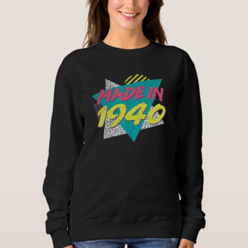 1940 90s Retro 83rd Birthday Sweatshirt