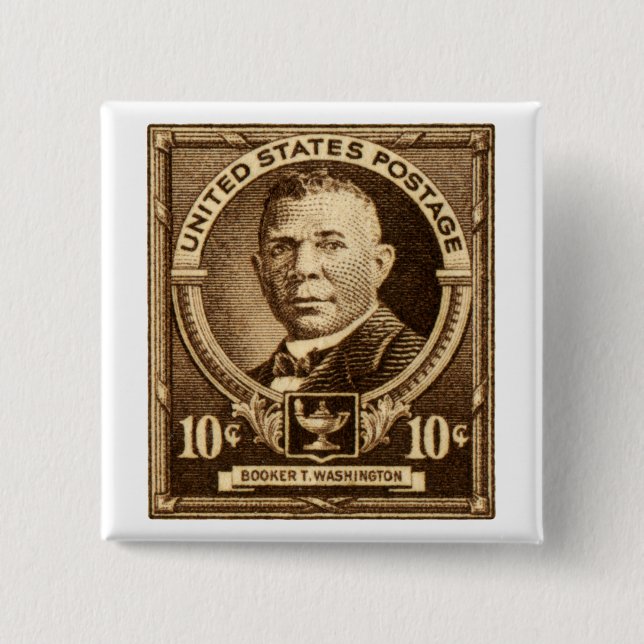 1940 Booker T. Washington Stamp Button (Front)