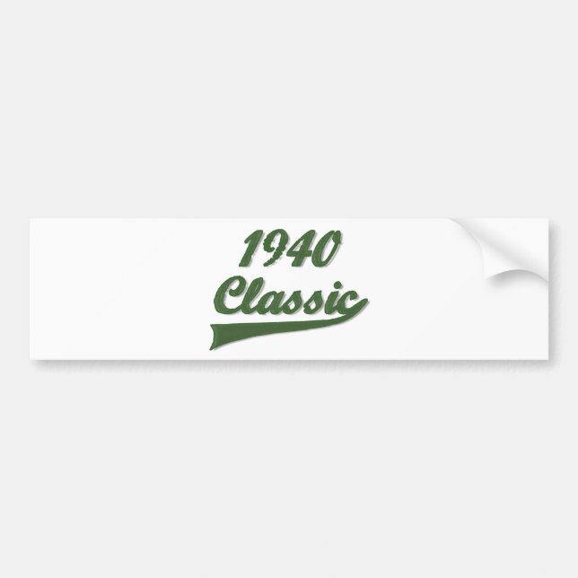 1940 Classic Bumper Sticker (Front)