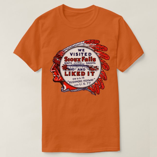 1940 Sioux Falls South Dakota T-Shirt (Design Front)