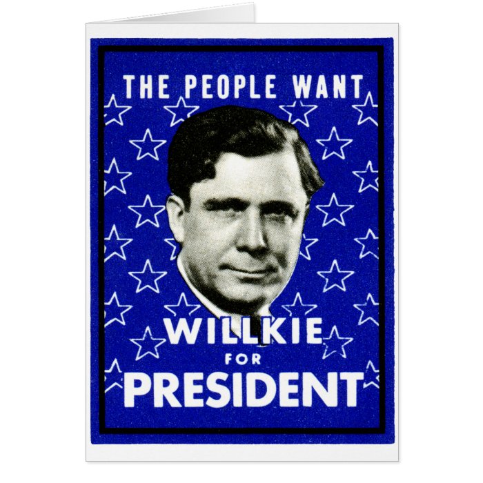 1940 WIllkie for President Cards