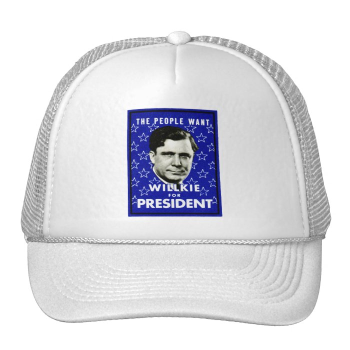 1940 WIllkie for President Hat