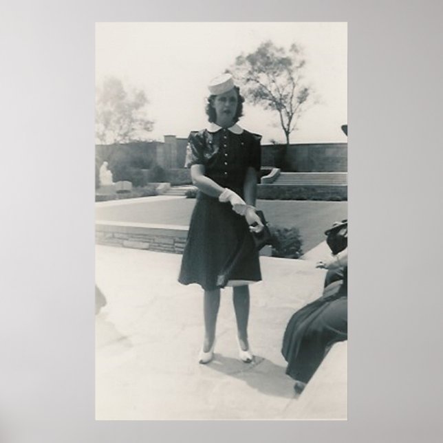 1940 woman with hat poster (Front)