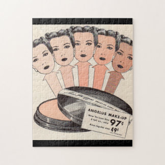1940s ad for Angelus make-up Jigsaw Puzzle