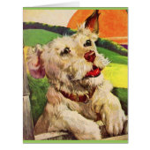 1940s adorable terrier dog (Front)