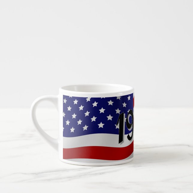 1940s American Flag Espresso Cup (Left)