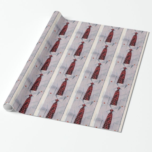 1940s Arrow shirt and tie Wrapping Paper (Unrolled)