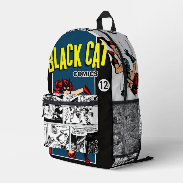 1940's Black Cat Comics Backpack (Back Corner Right)