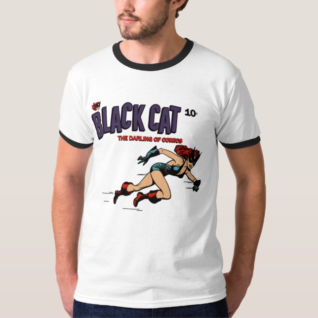 1940's Black Cat Comics T-Shirt (Front)