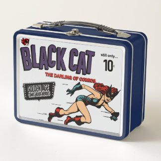 1940's Black Cat Metal Lunchbox