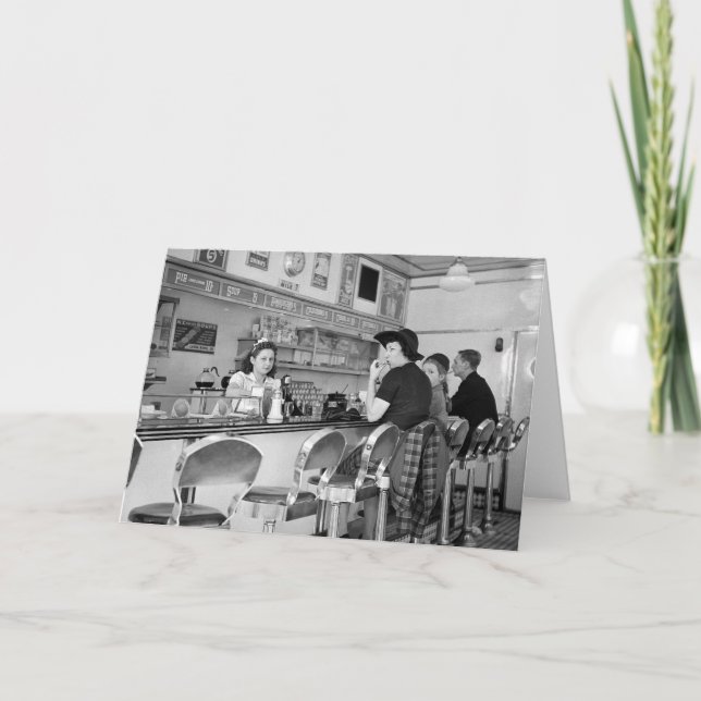 1940s Burger Joint Card (Front)